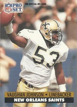 Vaughan Johnson New Orleans Saints 1991 Pro set NFL #237